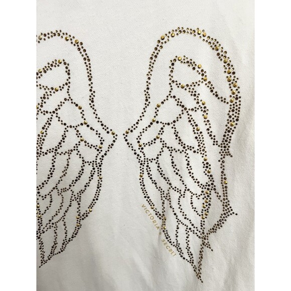 RARE Victoria’s Secret Supermodel Essentials Hoodie M Angel Wings Y2K Bling - Picture 12 of 14